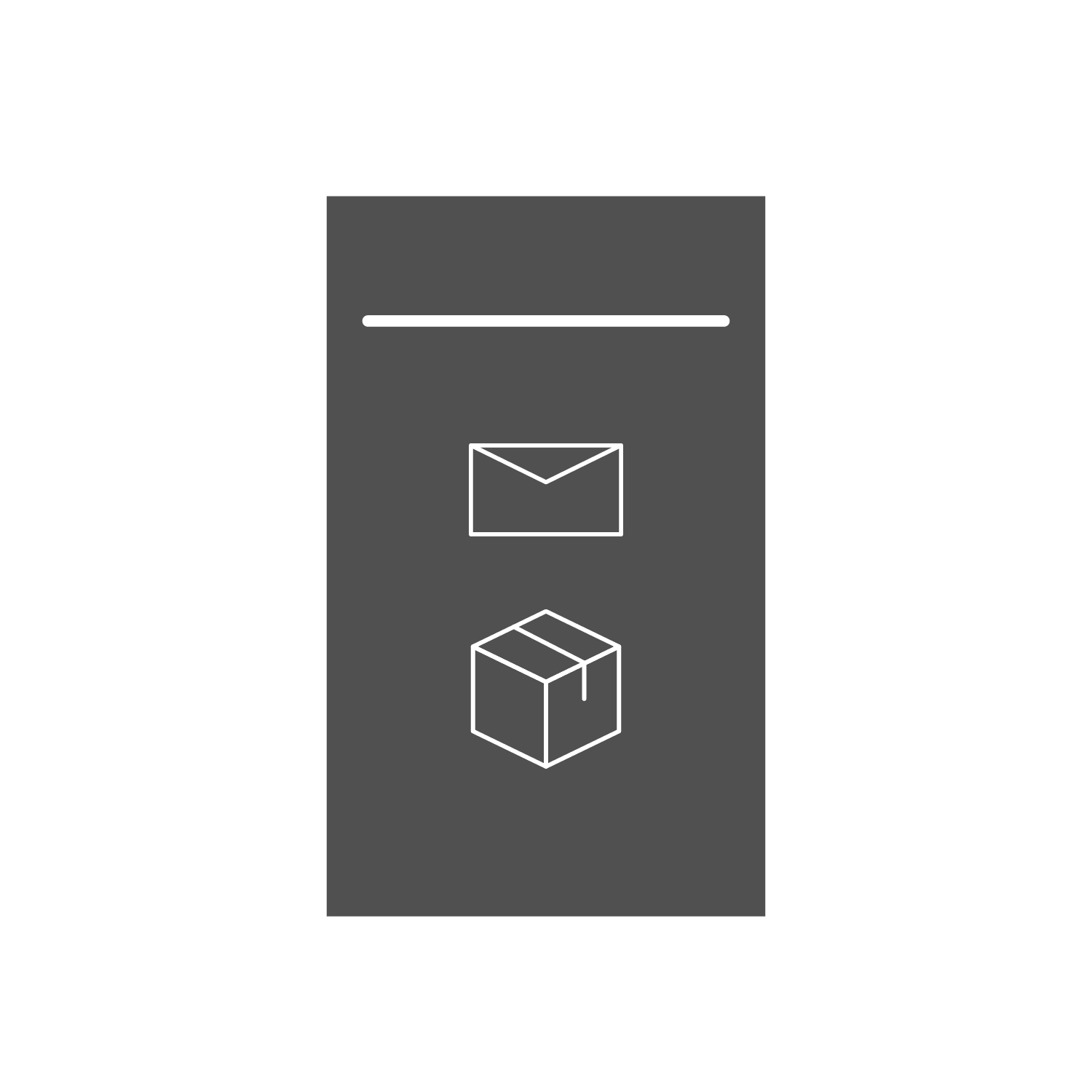  Paketbox mit Briefschlitz